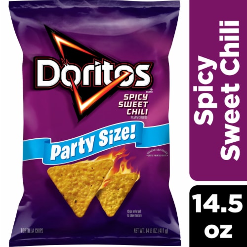 Doritos Tortilla Chips Spicy Sweet Chili Flavored 14 1/2 Oz