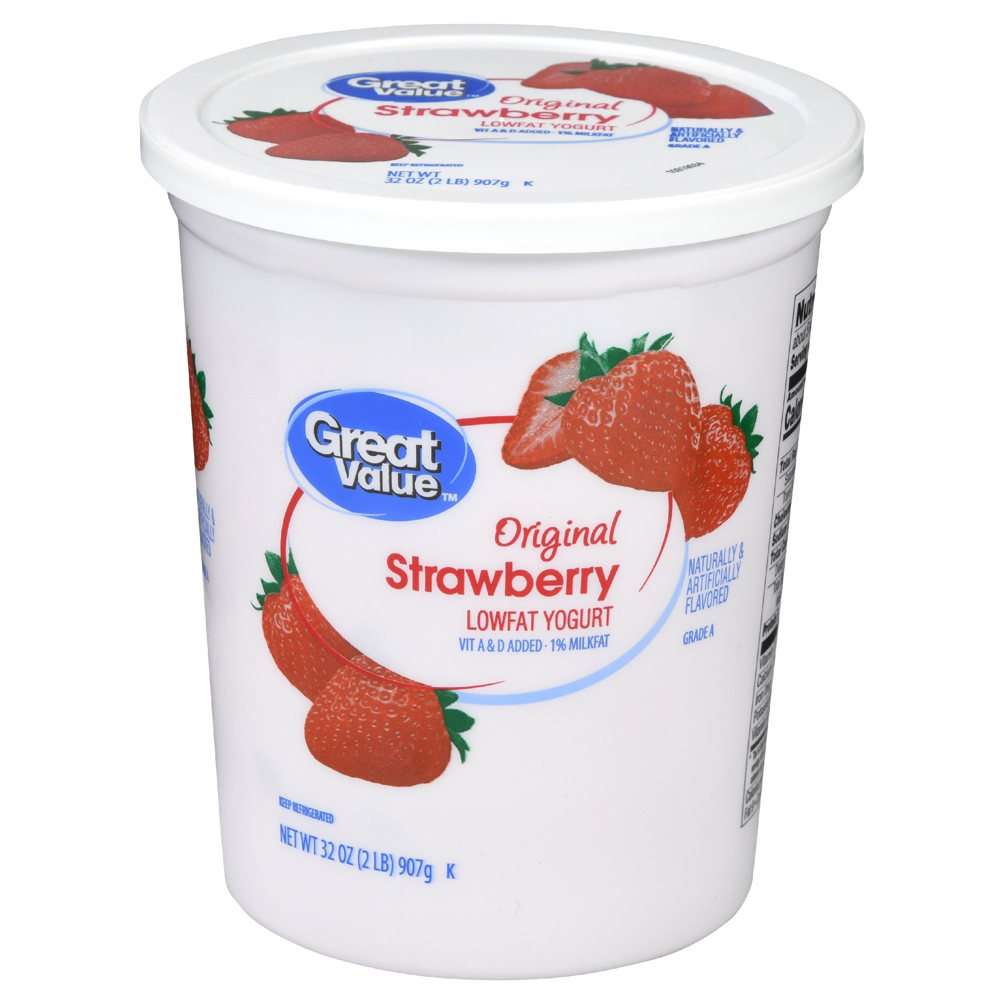 Great Value Yogurt Lowfat Strawberry