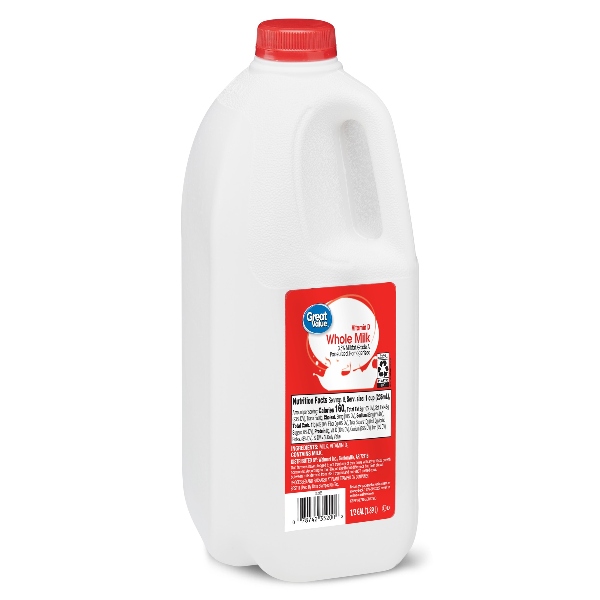 Great Value Whole Vitamin D Milk
