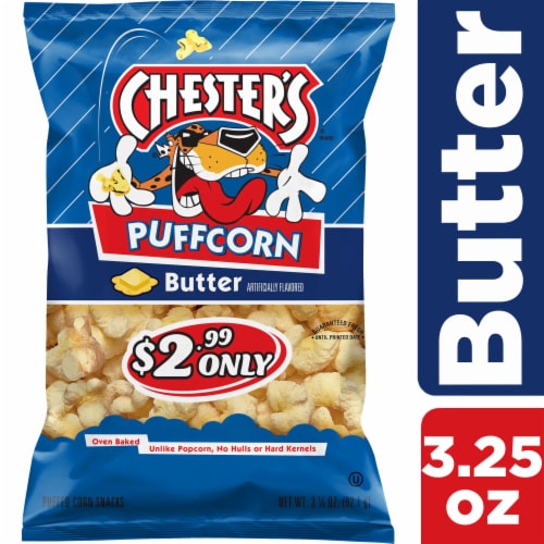 Chester's Puffed Corn Snacks Butter