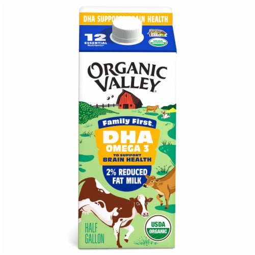 Organic Valley® Omega 3 DHA, Organic 2% Milk, Family First®
