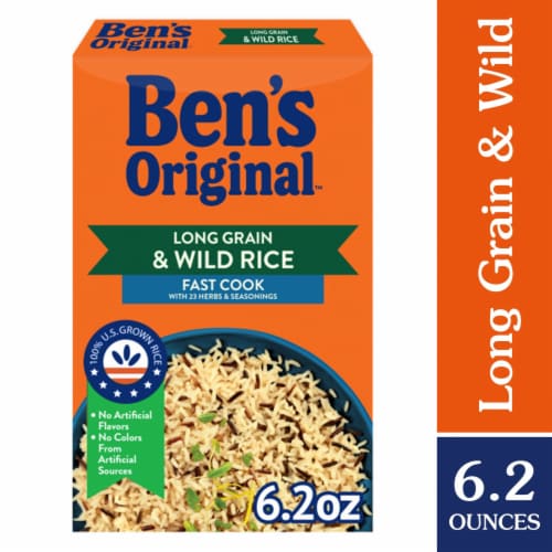 Ben's Original Fast Cook Long Grain Rice and Wild Flavored Rice, 6.2 oz Box