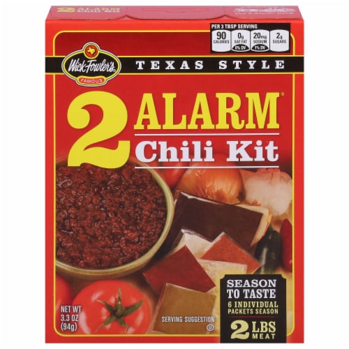 Wick Fowler's® Texas Style 2 Alarm® Chili Kit