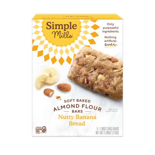 Simple Mills® Soft Baked Almond Flour Bars Nutty Banana Bread