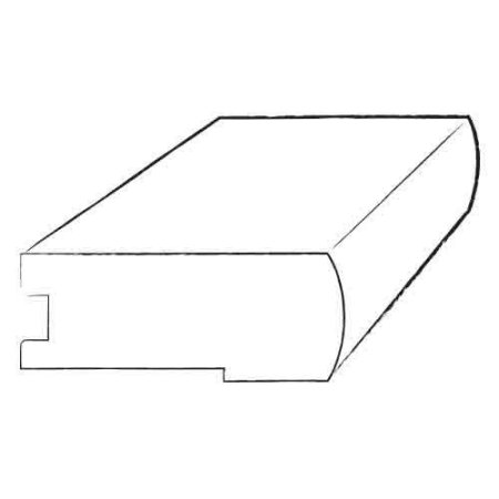 Moldings Online 0.2" X 2" X 78" Amendoim Overlap Stair Nose in Allspice