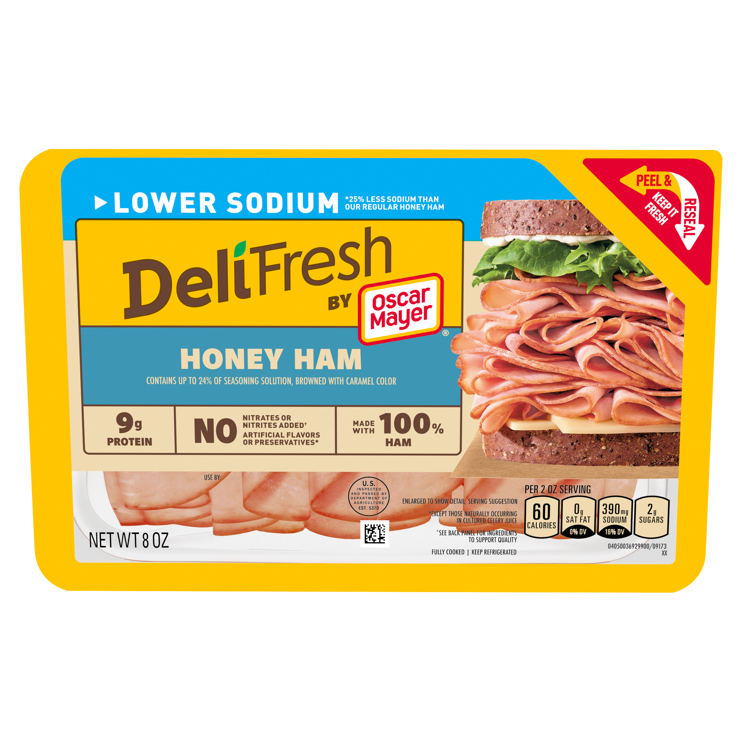 Deli Fresh Honey Uncured Ham with 25% Lower Sodium