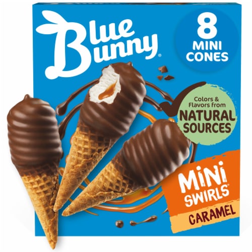 Blue Bunny Mini Swirls Caramel Frozen Dessert