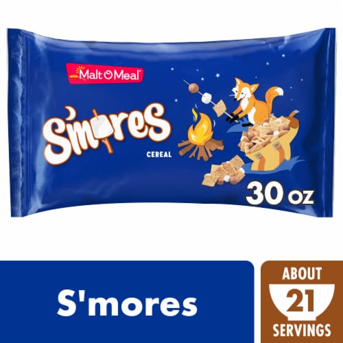 Malt-O-Meal S'mores Graham, Chocolate & Marshmallow Super Size Cereal Bag