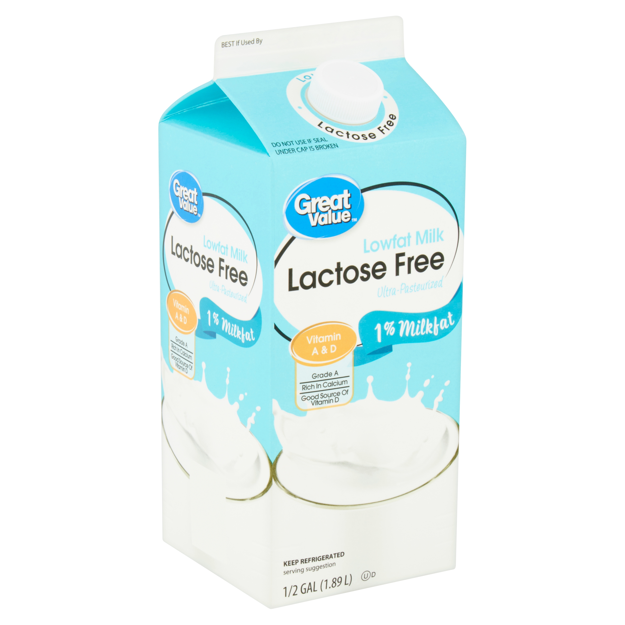 Great Value Lactose Free 1% Lowfat Milk