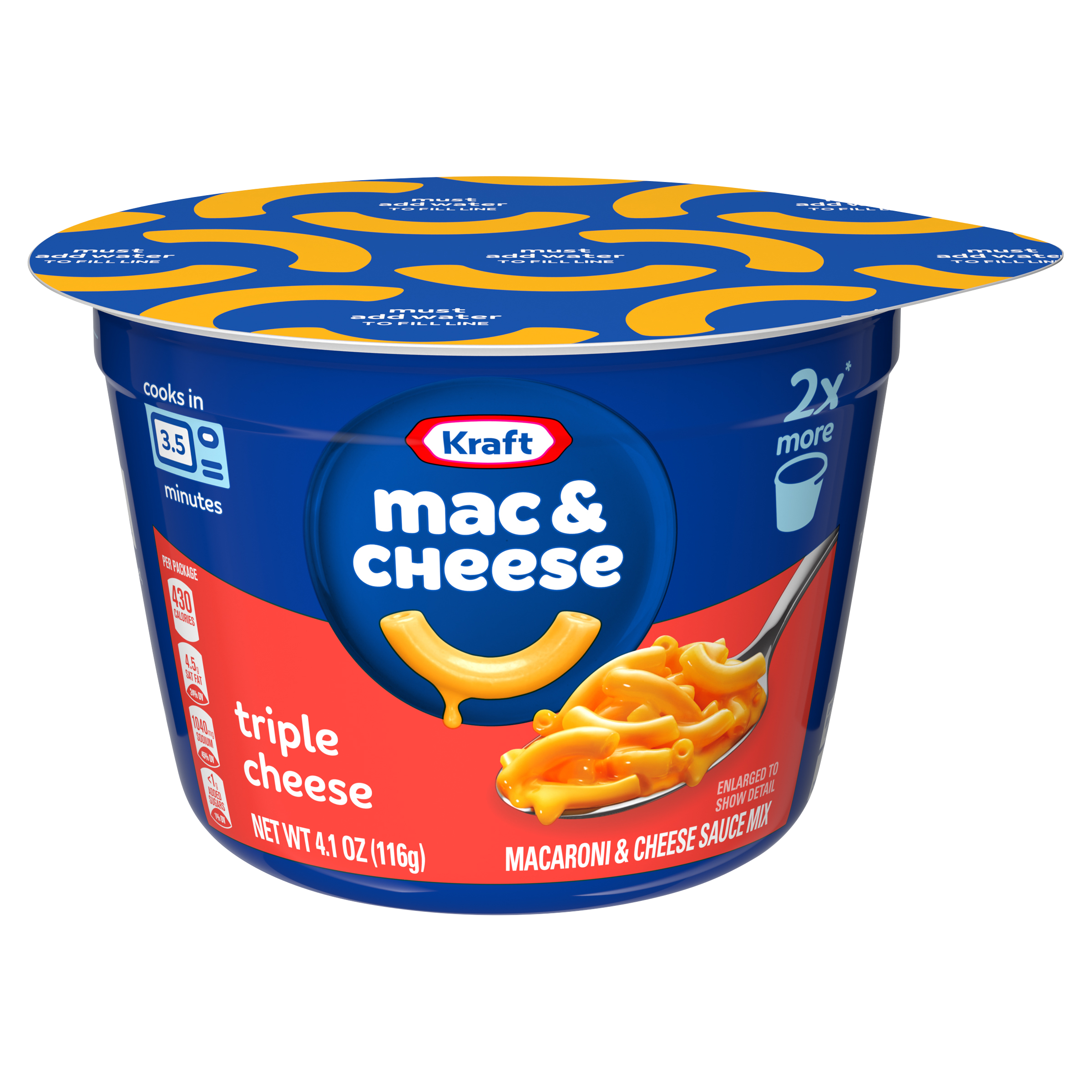 Triple Cheese Mac & Cheese Macaroni and Cheese Dinner Big Cup Dinner