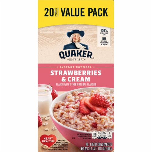 Quaker Instant Oatmeal Strawberries & Cream