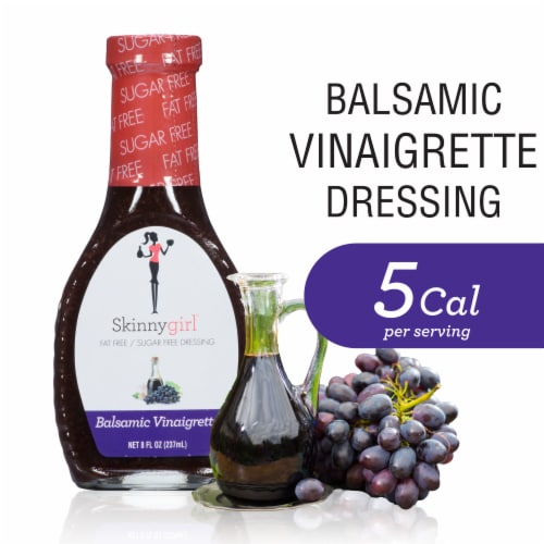 Skinnygirl Fat-Free | Sugar-Free Balsamic Vinaigrette Salad Dressing, 8 fl oz
