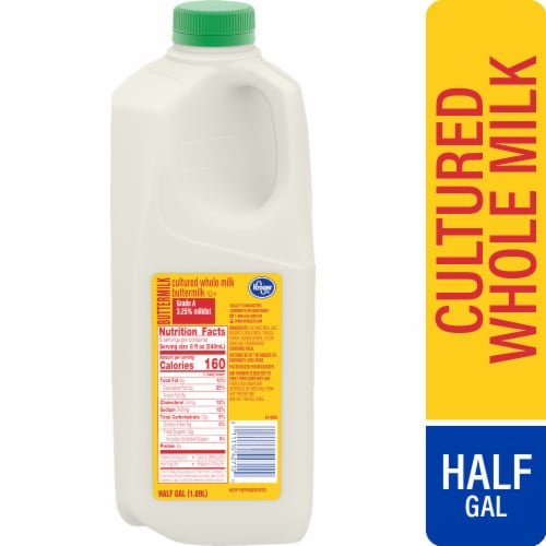 Kroger® Cultured Whole Milk Buttermilk Half Gallon