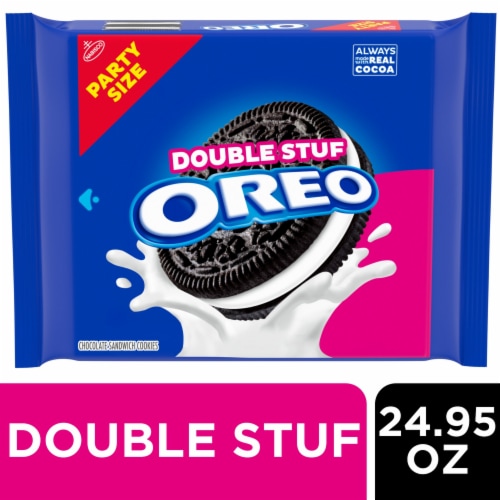 OREO Double Stuf Chocolate Sandwich Cookies Party Size