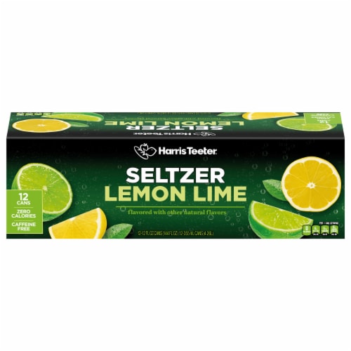 Harris Teeter™ Lemon Lime Flavored Seltzer Water Cans