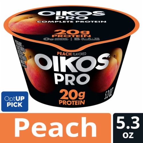 Oikos Pro 20g Protein Peach Yogurt-Cultured Ultra-Filtered Milk Product Cup