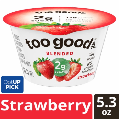 Too Good & Co. Blended Strawberry Yogurt-Cultured Ultra-Filtered Low Fat Milk Product Cup