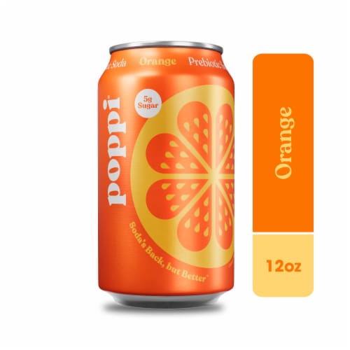 Poppi Orange Soda Can