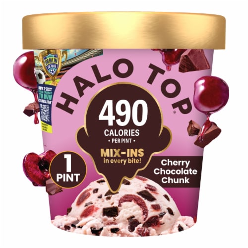 Halo Top Cherry Chocolate Chunk Light Ice Cream