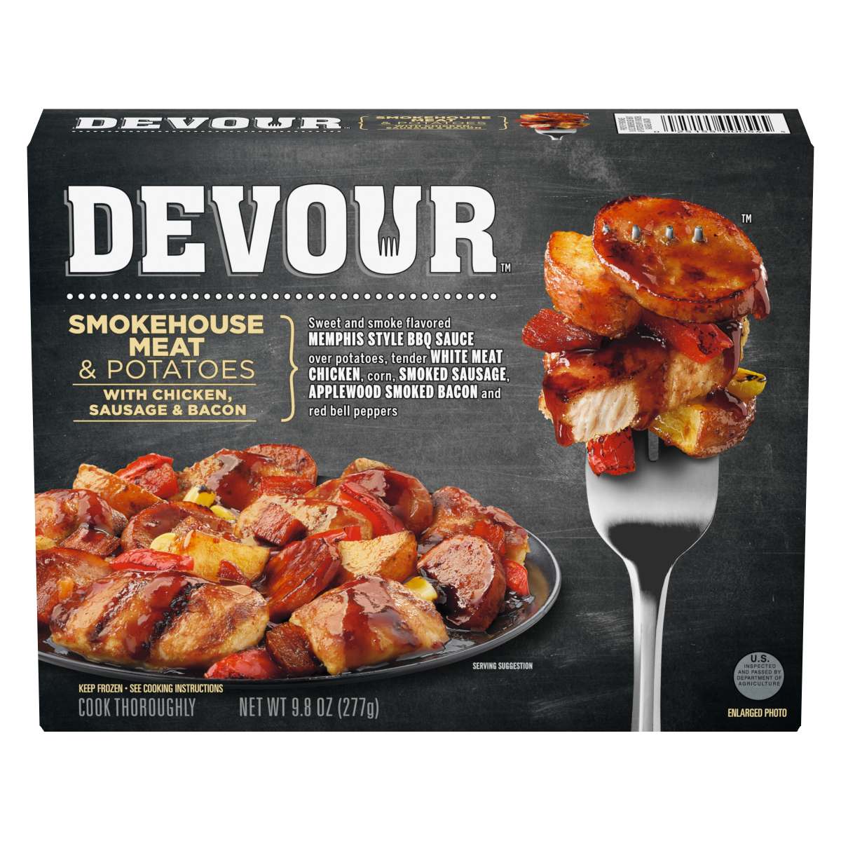 Smokehouse Meat & Potatoes with Chicken, Sausage & Bacon in Memphis Style BBQ Sauce Frozen Meal