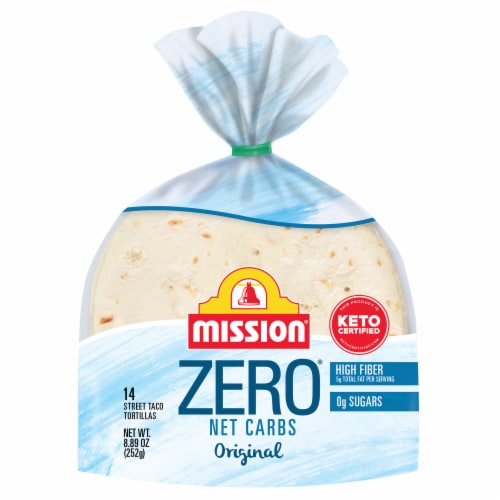 Mission Zero Net Carbs Original Street Tacos Size Flour Tortillas