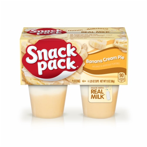 Snack Pack Banana Cream Pie Pudding Cups