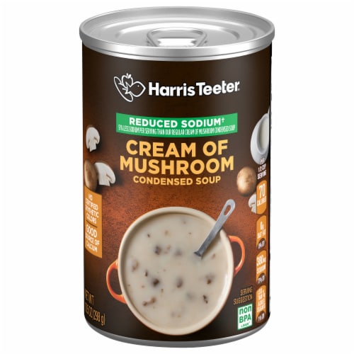 Harris Teeter Reduced Sodium Cream of Mushroom Condensed Soup 10.5 oz