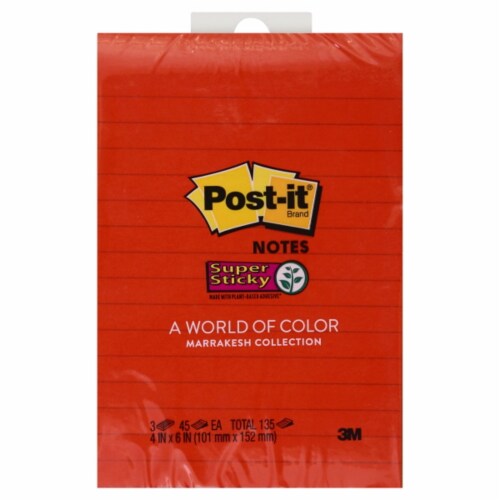 Post-it® Super Sticky Lined Notes