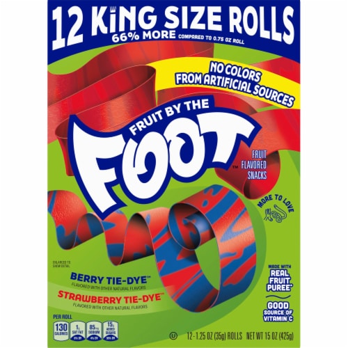 Fruit by the Foot™ Berry and Strawberry Tie-Dye King Size Fruit Flavored Snacks