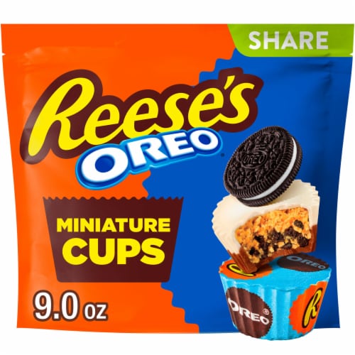 REESE'S OREO® Miniatures Milk Chocolate and White Creme Peanut Butter Cups Candy Share Pack