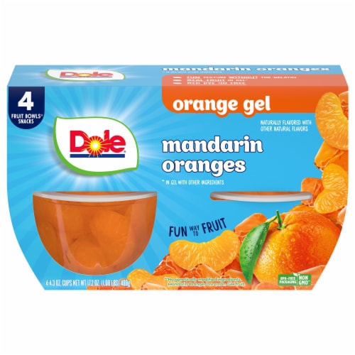 Dole® Fruit Bowls® Mandarins in Orange Flavored Gel Cups