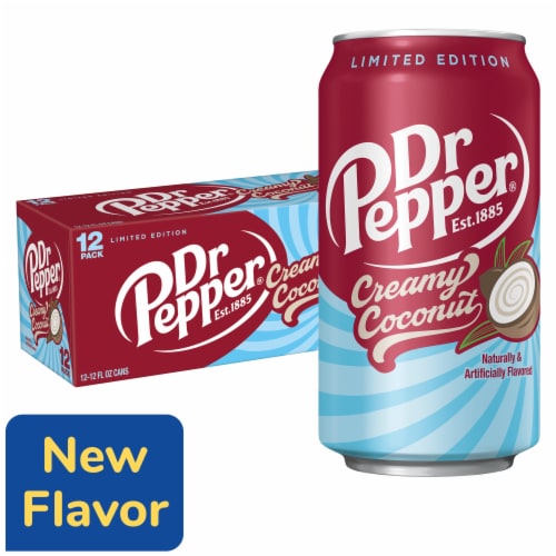 Dr Pepper Creamy Coconut Soda Cans