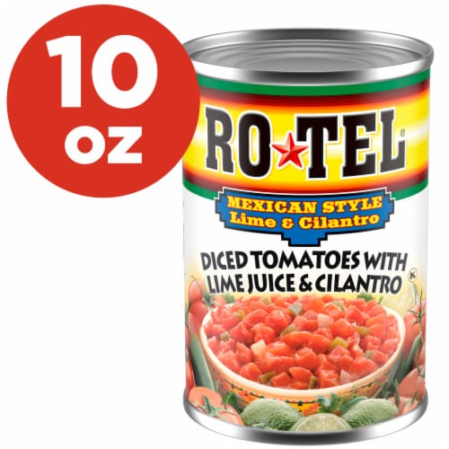 ROTEL Mexican Style Lime and Cilantro Diced Tomatoes with Lime Juice and Cilantro