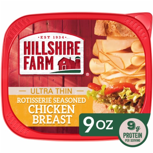 Hillshire Farm Ultra Thin Sliced Rotisserie Seasoned Chicken Breast Sandwich Meat