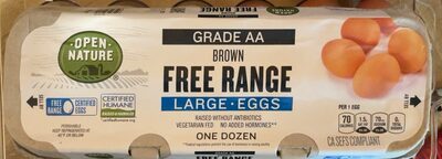 OPN NAT EGGS BROWN FREE RANGE LARGE AA
