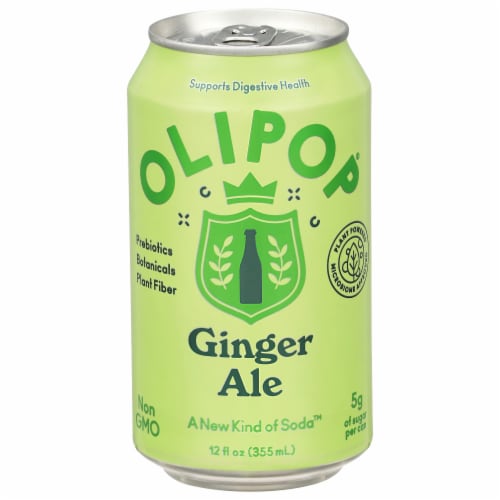 Olipop® Ginger Ale Prebiotic Soda Can