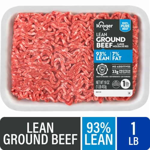 Kroger® 93/7 Ground Beef Tray 1 LB