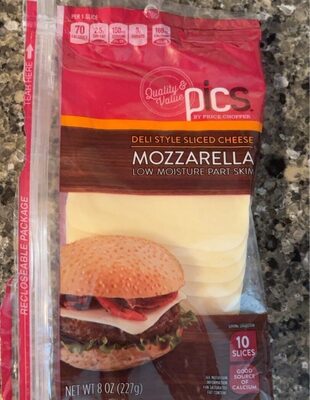 PICS by Price Chopper Mozzarrella slices 8oz