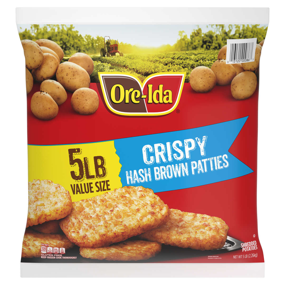 Crispy Hash Brown Patties Shredded Potatoes