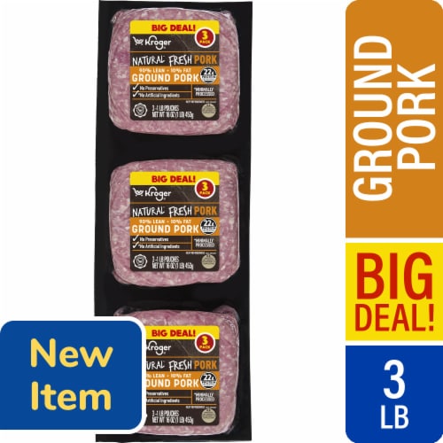 Kroger® 90/10 Natural Ground Pork Pack BIG DEAL!