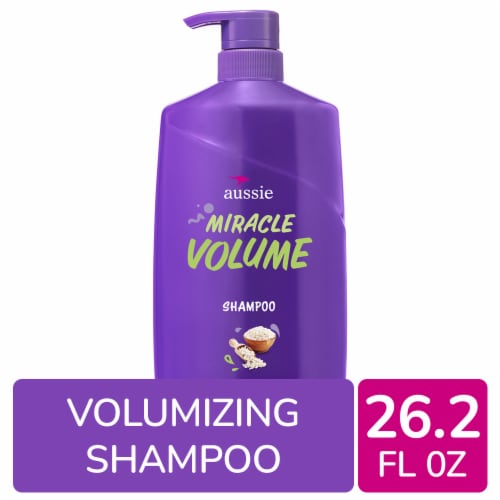 Aussie Miracle Volume Shampoo with Plum and Bamboo Paraben Free for Fine Hair