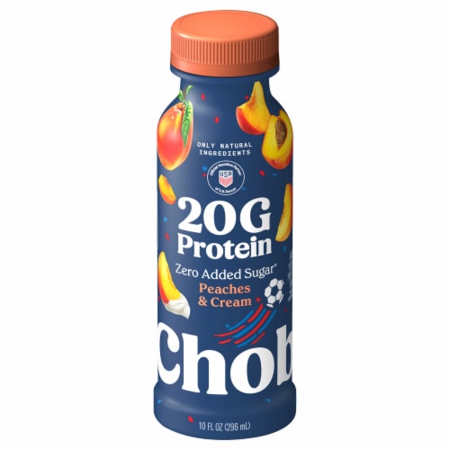Chobani® 20g Protein Lowfat Greek Yogurt Drink Peaches & Cream 10 fl oz