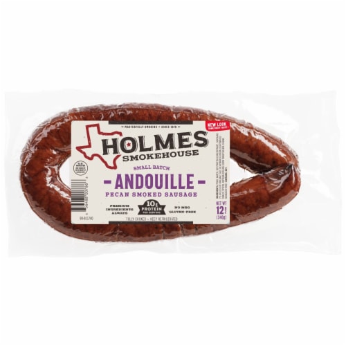 Holmes Smokehouse Pecan Smoked Andouille Sausage Rope, 12oz