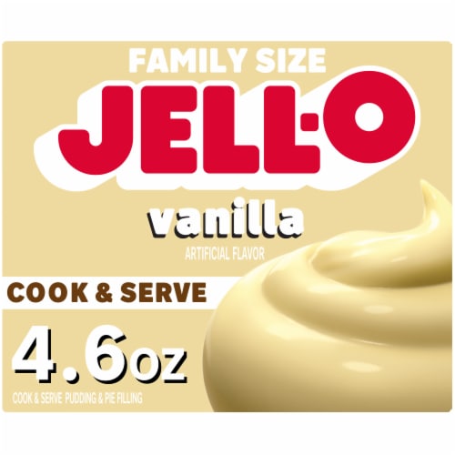 Jell-O Cook & Serve Vanilla Pudding & Pie Filling Mix, Box