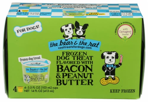 The Bear & The Rat Bacon Peanut Butter Frozen Yogurt Dog Treat