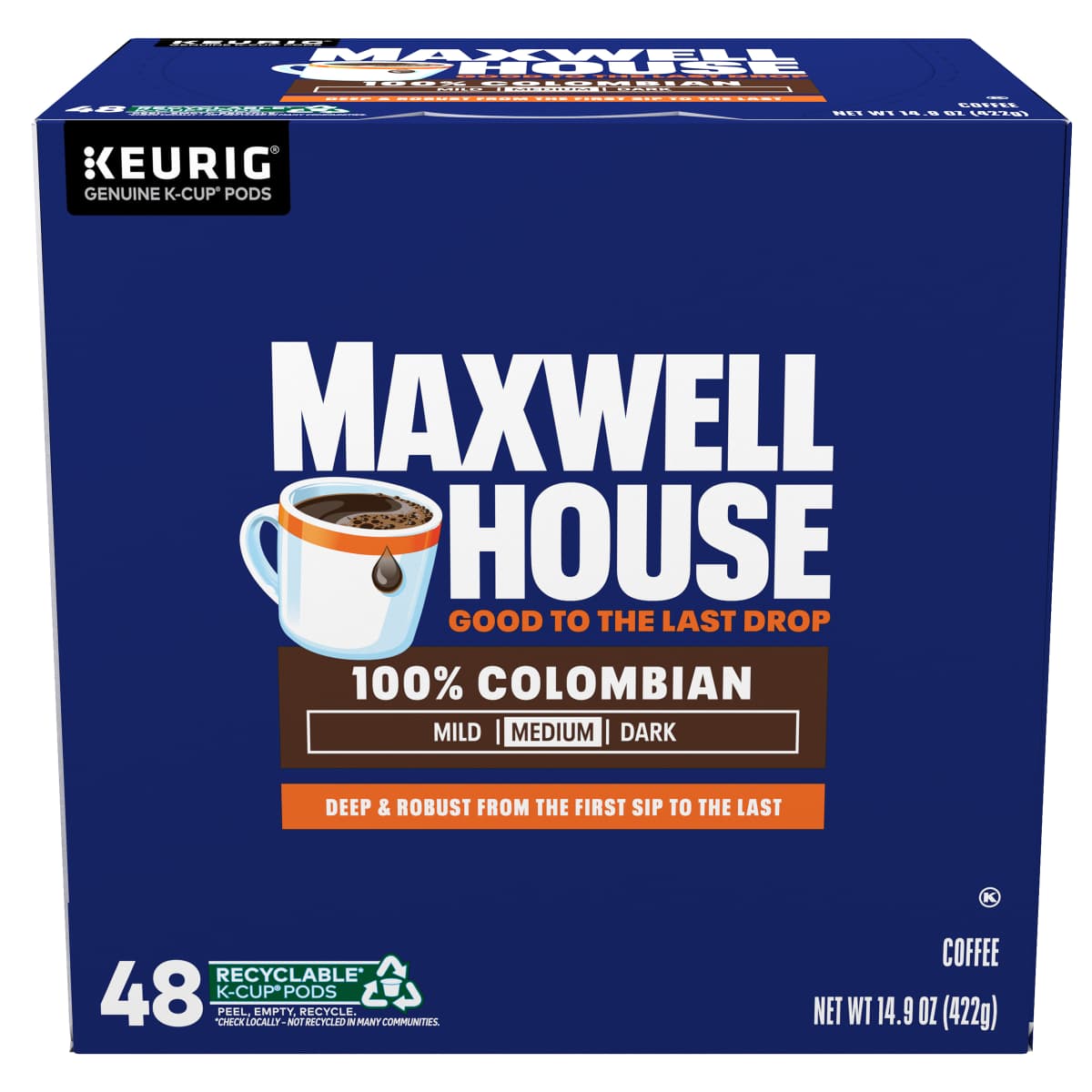 100% Colombian Medium Roast K-Cup® Coffee Pods Value Pack