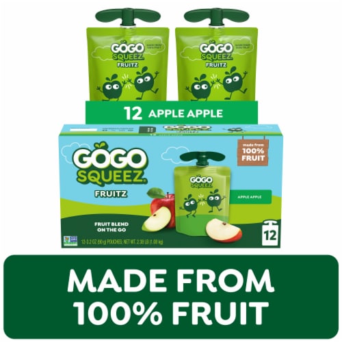 GoGo squeeZ No Sugar Added Apple Applesauce and Fruit Puree