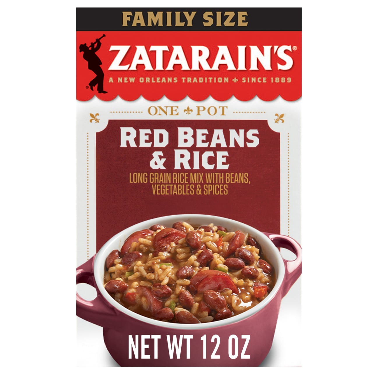 Zatarain's Family Size Red Beans & Rice, 12 oz