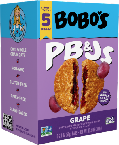 Bobo's - Grape Peanut Butter & Jelly 5 Pack Sleeve
