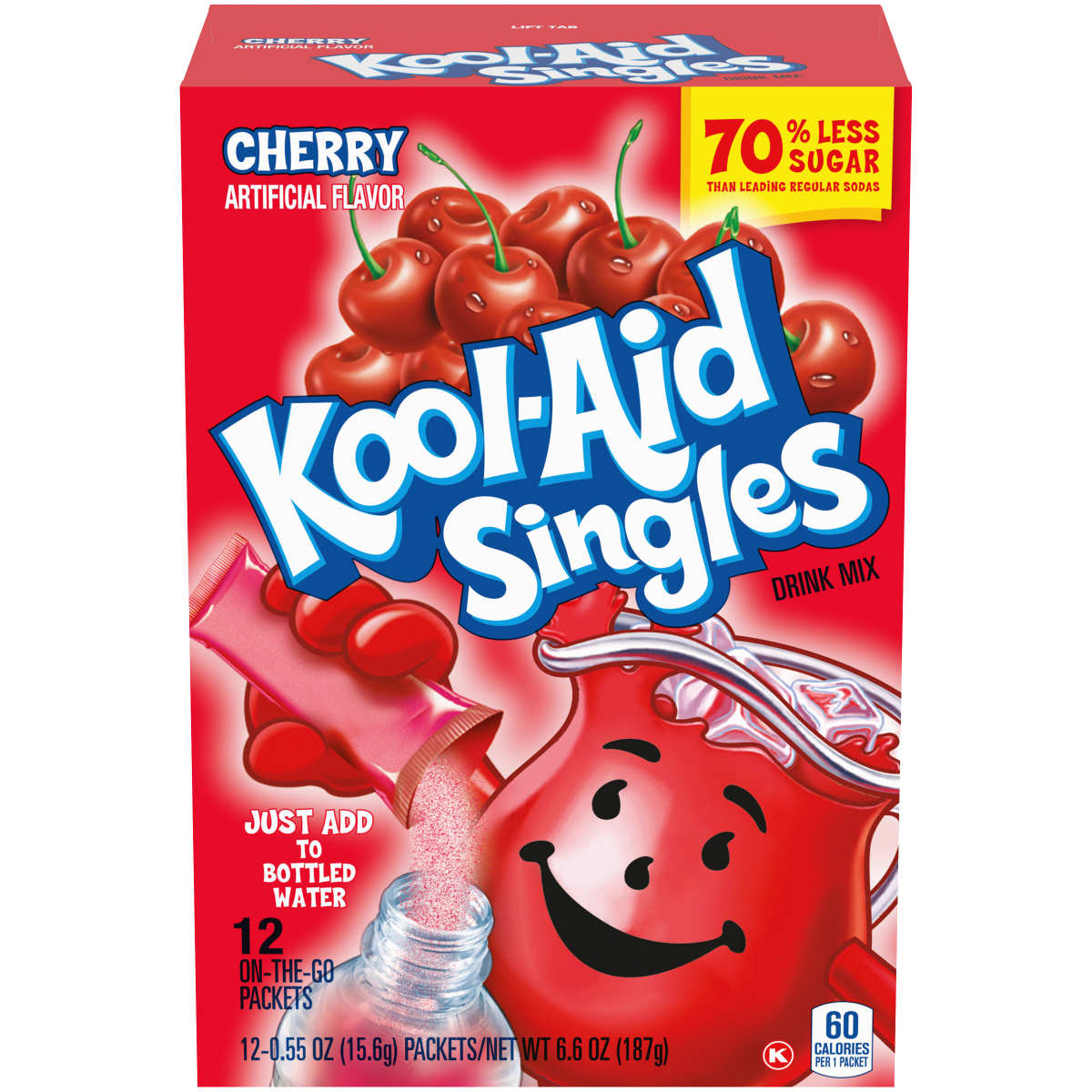 Singles Sugar-Sweetened Cherry Artificially Flavored Powdered Soft Drink Mix